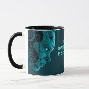 CYBORG ROBOTIC HEADCrew Socks Mug