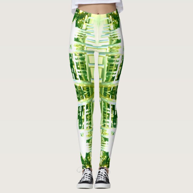 Cyborg Robotics Robots Futuristic Sci Fi Leggings (Front)