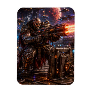 Cyborg Space Pirate — Heavy Gunner Magnet