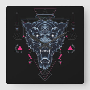 Cyborg Square Wall Clock
