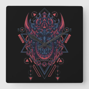 Cyborg Square Wall Clock