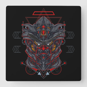 Cyborg Square Wall Clock