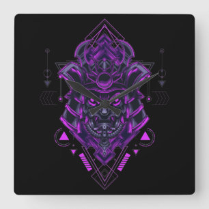 Cyborg Square Wall Clock