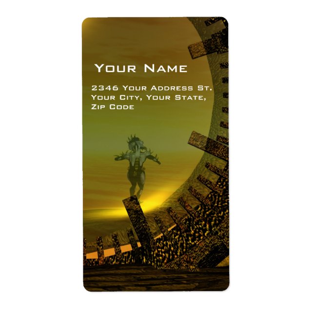 CYBORG TITAN DANS LE DÉSERT D'HYPERION Sci-Fi (Devant)