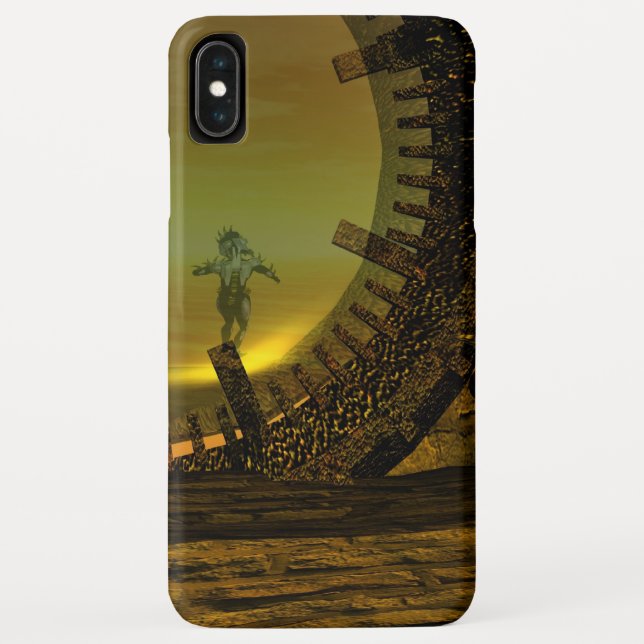 CYBORG TITAN,DESERT HYPERION Science Fiction Scifi Case-Mate iPhone Case (Back)