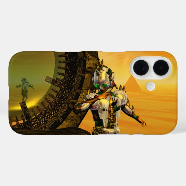 CYBORG TITAN,DESERT HYPERION Science Fiction Scifi Case-Mate iPhone Case (Back (Horizontal))