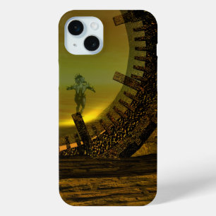 CYBORG TITAN,DESERT HYPERION Science Fiction Scifi iPhone 15 Mini Case