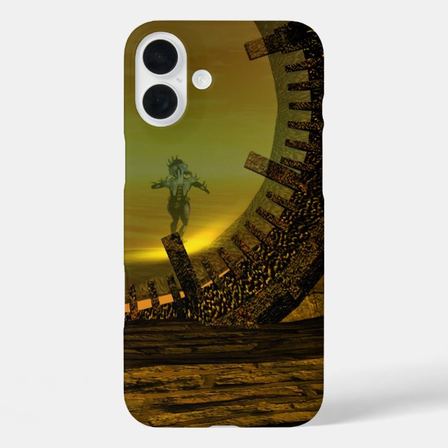 CYBORG TITAN,DESERT HYPERION Science Fiction Scifi Case-Mate iPhone Case (Back)