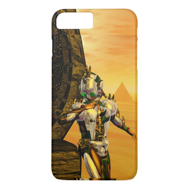 CYBORG TITAN,DESERT HYPERION Science Fiction Scifi Case-Mate iPhone Case (Back)