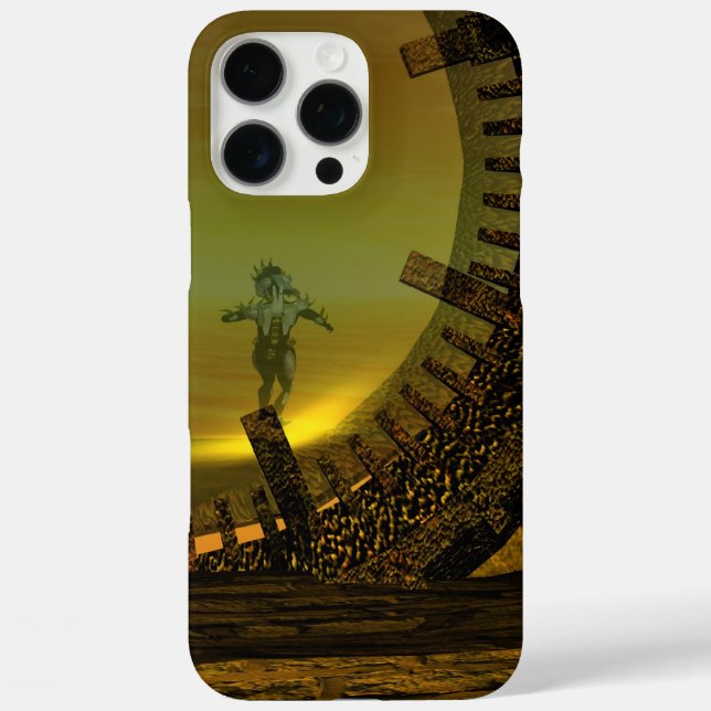 CYBORG TITAN,DESERT HYPERION Science Fiction Scifi Case-Mate iPhone Case (Back)