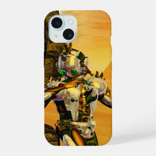 CYBORG TITAN,DESERT HYPERION Science Fiction Scifi iPhone 15 Case