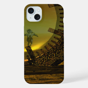 CYBORG TITAN,DESERT HYPERION Science Fiction Scifi iPhone 15 Plus Case