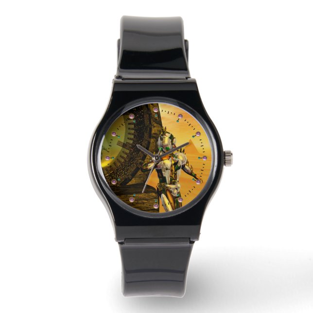 CYBORG TITAN,DESERT HYPERION Science Fiction Scifi Watch (Front)