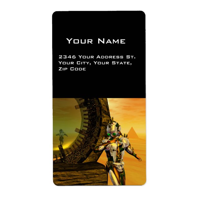 CYBORG TITAN IN HYPERION DESERT Sci-Fi (Front)