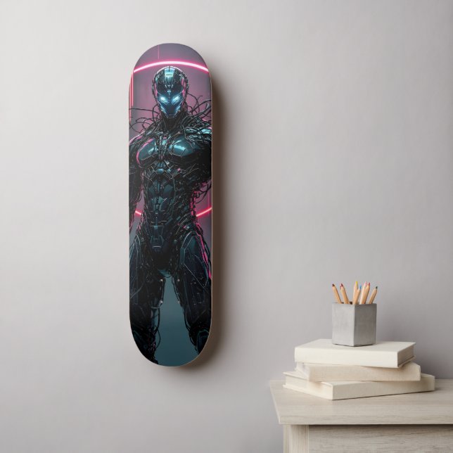 Cyborg Warrior  Skateboard (Wall Art)