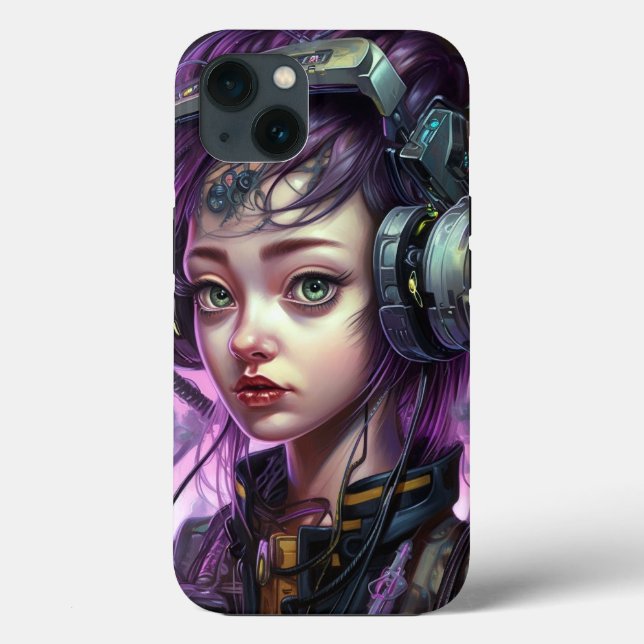 Cyborg Woman Science Fiction Case-Mate iPhone Case (Back)