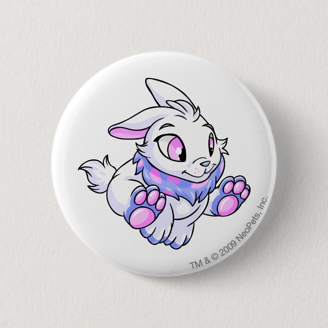Cybunny Blue 2 Inch Round Button (Front)