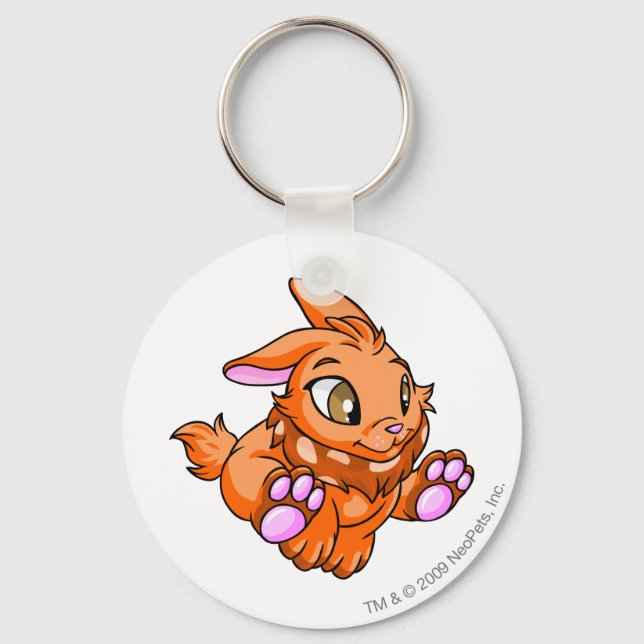 Cybunny Orange Keychain (Front)