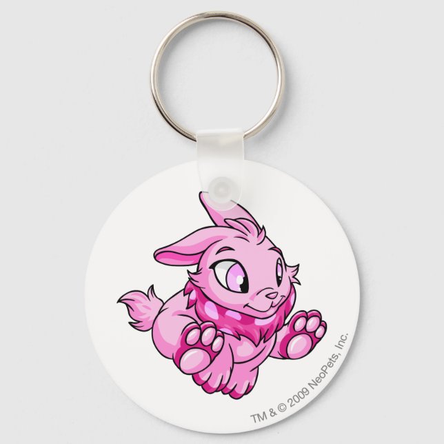 Cybunny Pink Keychain (Front)