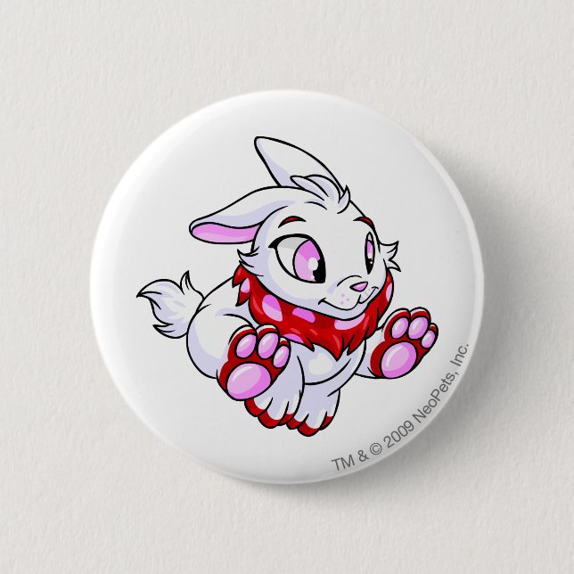 Cybunny Red 2 Inch Round Button (Front)