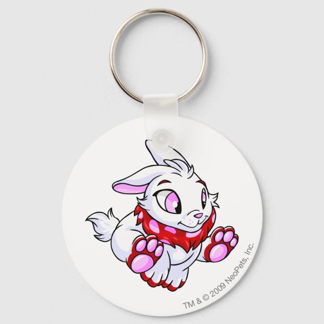 Cybunny Red Keychain (Front)