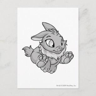 Cybunny Silver Postcard