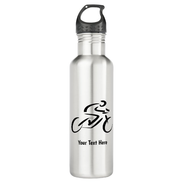 Cyciing Bicycle Race Personalized Custom 710 Ml Water Bottle (Front)