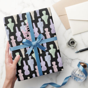Cycladic Figurines Wrapping Paper