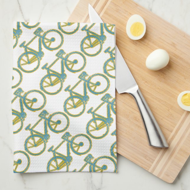 cycle - biking - cycling kitchen towel (Quarter Fold)