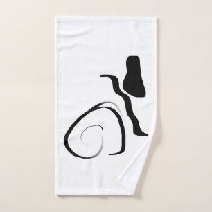 Cycle de rotation : noir et blanc Abstrait