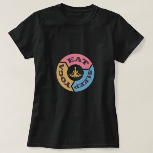 Cycle Eat Sleep Yoga T-Shirt