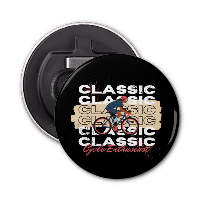 Cycle enthusiast bottle opener (Front)