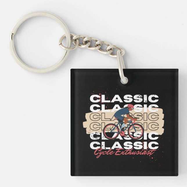 Cycle enthusiast keychain (Front)