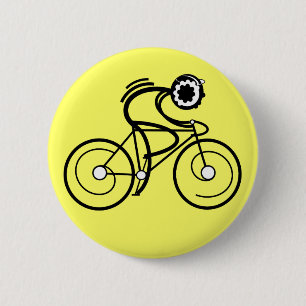 CYCLE ON! Racer 2 Inch Round Button