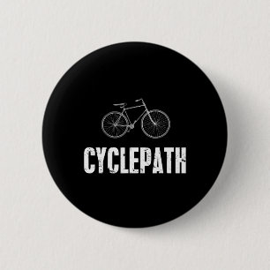 Cycle-path Funny Cycling Mountain Biking Cyclists 2 Inch Round Button