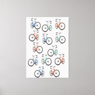 Cycle pattern canvas print