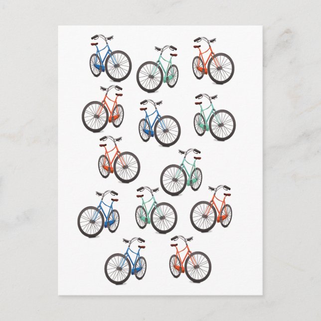 Cycle pattern postcard (Front)