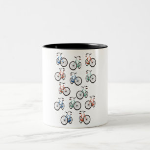 Cycle pattern Two-Tone coffee mug