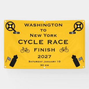 Cycle Race Finish Banner