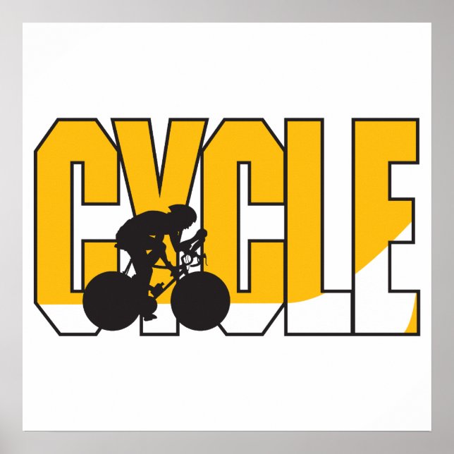 cycle text design poster (Front)