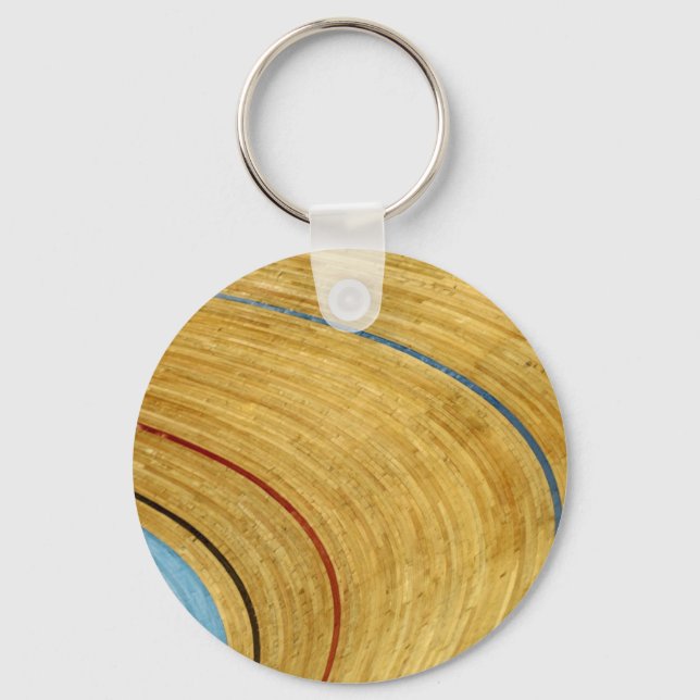 Cycle track abstract keychain (Front)