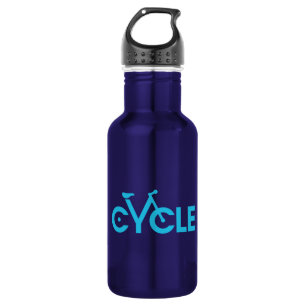 Cycle Type Bike Water Bottle, Blue graphic 532 Ml Water Bottle