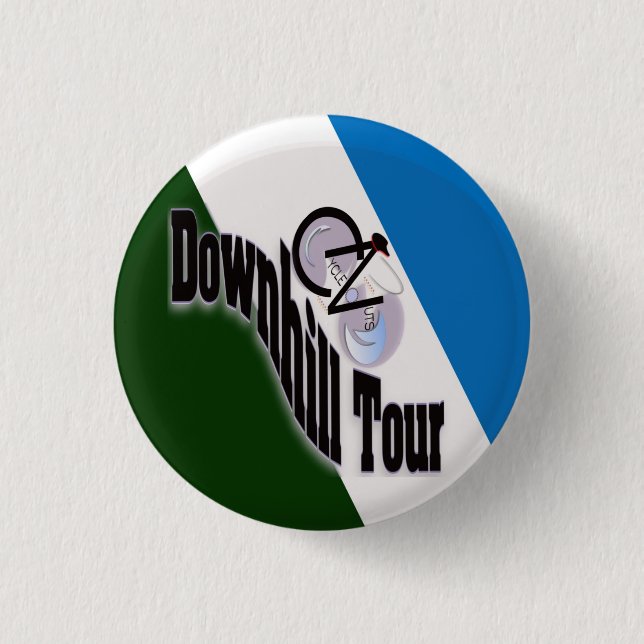 CycleNuts Downhill Tour button (Front)