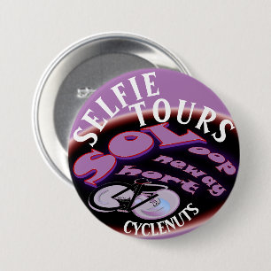 CycleNuts SOL Selfie Tours 3 Inch Round Button