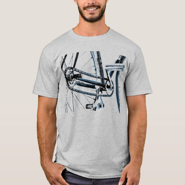 Cycler 2 The Music Bicycling Tshirt (Front)