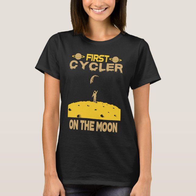Cycler On The Moon T-Shirt (Front)