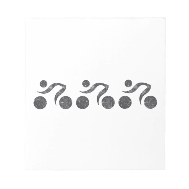 Cyclers in Gray Notepad (Front)