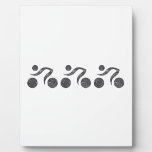 Cyclers in Grey Plaque