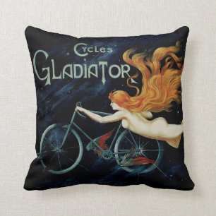 Cycles Gladiator Throw Pillow