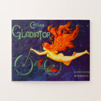 Cycles Gladiator Vintage French Cycling Ad Poster